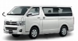 06 seater passenger (Toyota KDH van flat roof) or similar.